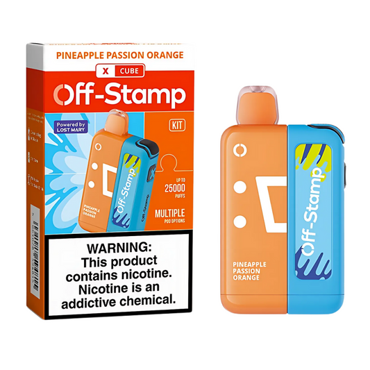 Pineapple Passion Orange Off Stamp X-Cube Classic Kit | 25K Puffs